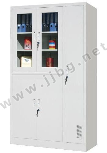 玻門(mén)平開(kāi)文件更衣柜